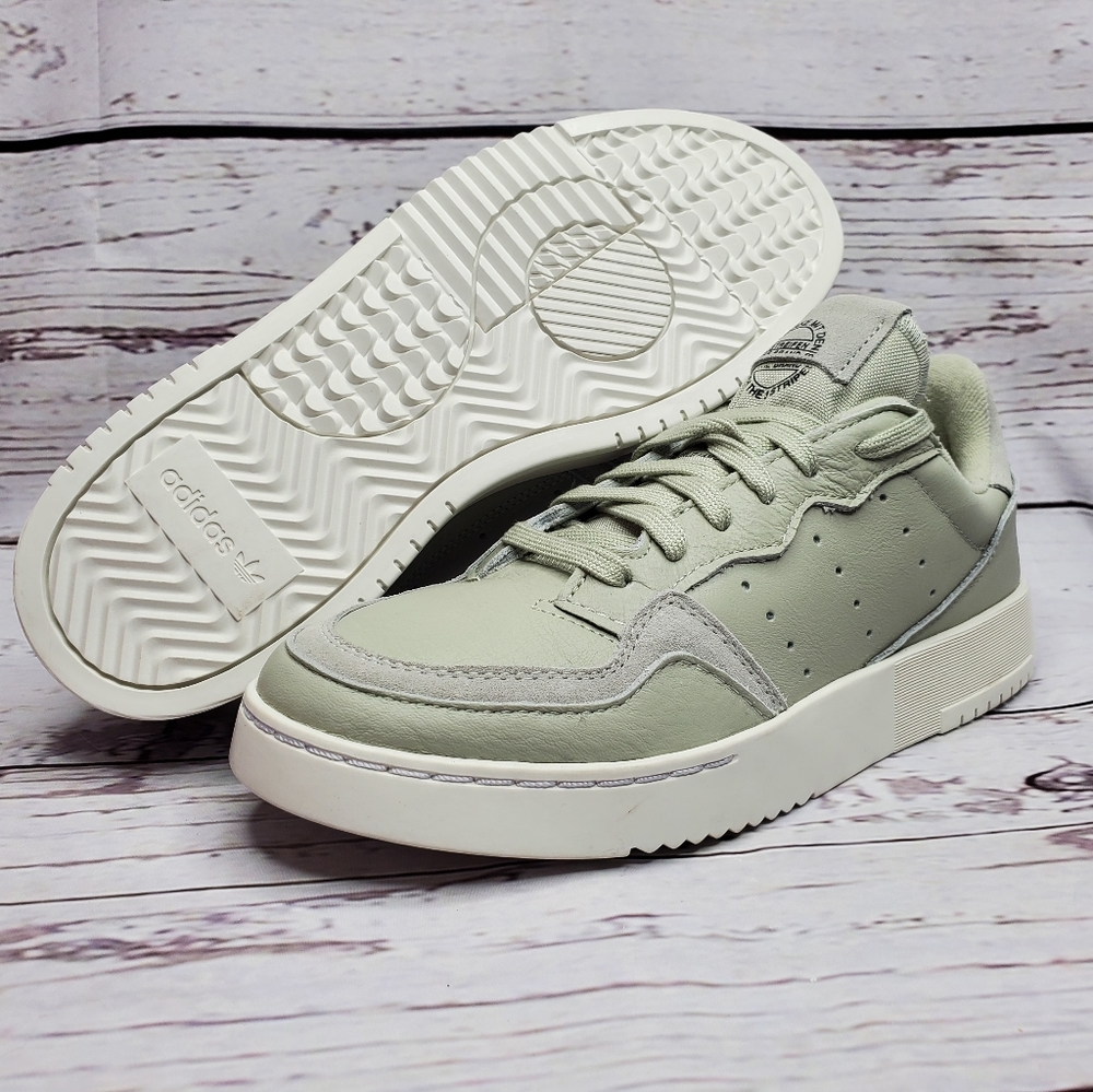 Adidas Original Supercourt Ash Silver Leather Shoe